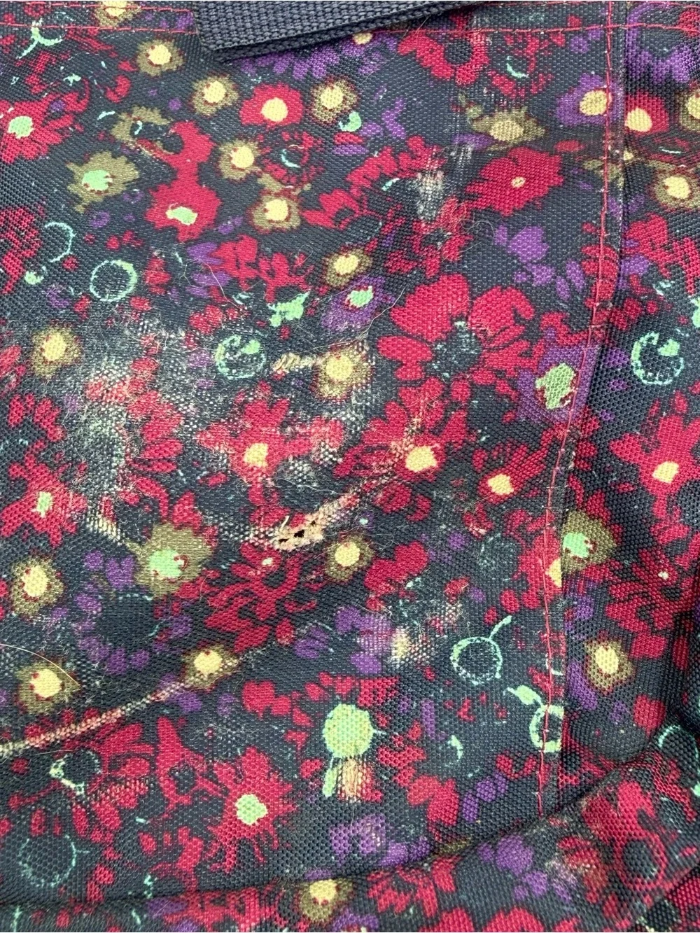 Jansport Purple Floral Print Backpack